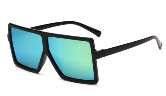 S380 Black Iridescent Blue Lens Fashion Sunglasses - Iris Fashion Jewelry