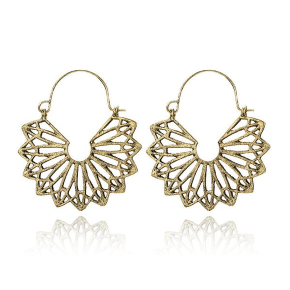E1410 Gold Openwork Design Earrings - Iris Fashion Jewelry