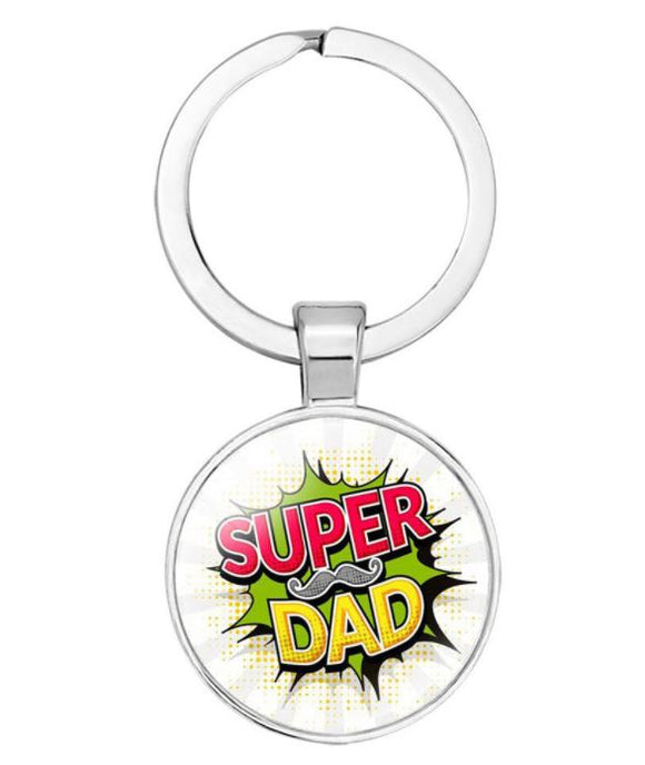 K152 Super Dad Keychain - Iris Fashion Jewelry