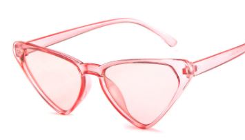 S355 Peach Frame & Lens Triangle Sunglasses - Iris Fashion Jewelry