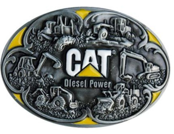 BU135 CAT Diesel Power Belt Buckle - Iris Fashion Jewelry