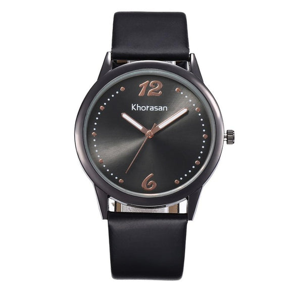 W214 Black Rose Gold Quartz Watch - Iris Fashion Jewelry