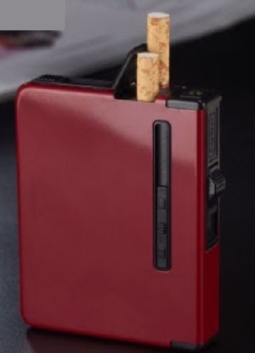 LT12 Red Cigarette Holder & Lighter - Iris Fashion Jewelry