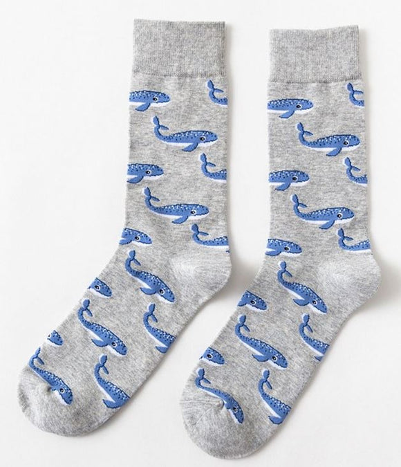 SF794 Gray Whale Socks - Iris Fashion Jewelry