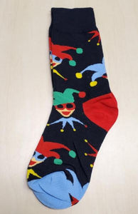 SF205 Black Colorful Jester Socks - Iris Fashion Jewelry