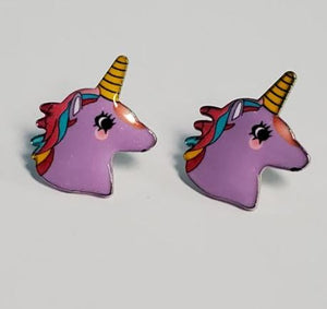 L30 Lavender Unicorn Earrings - Iris Fashion Jewelry