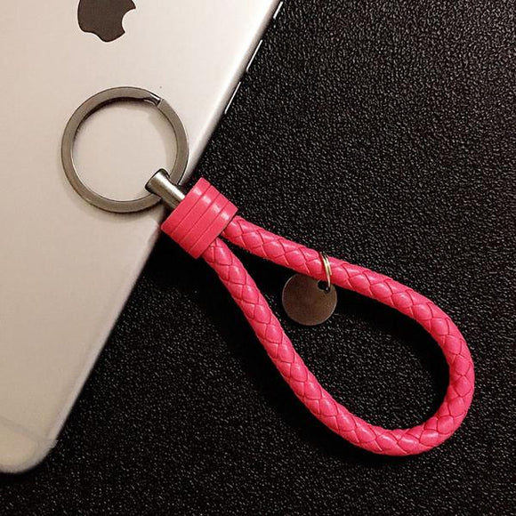 K27 Pink Leather Keychain - Iris Fashion Jewelry