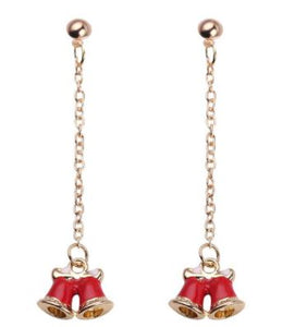 *Z102 Christmas Bells Dangle Earrings - Iris Fashion Jewelry