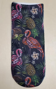 SF213 Black Luau Flamingo Socks - Iris Fashion Jewelry
