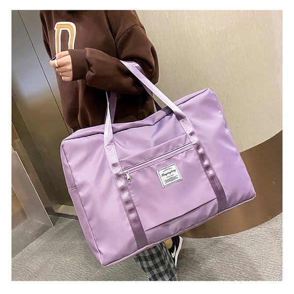 PB92 Lavender Nylon Large Travel Bag - Iris Fashion Jewelry