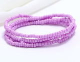 B531 Lilac Seed Beads Strand Bracelet - Iris Fashion Jewelry