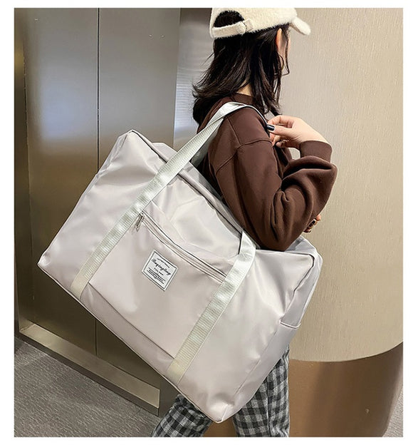 PB95 Gray Nylon Large Travel Bag - Iris Fashion Jewelry