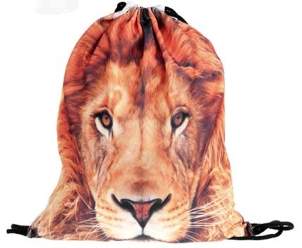 G50 Lion Drawstring Bag - Iris Fashion Jewelry