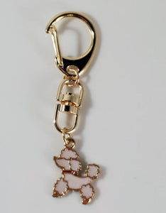 L110 Ivory Poodle Zipper Pull - Iris Fashion Jewelry