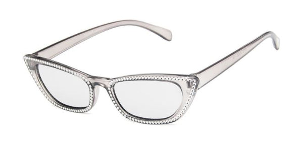 S370 Gray Frame Mirror Lens Silver Accent Sunglasses - Iris Fashion Jewelry