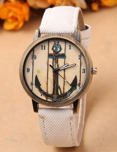 W360 White Anchors Away Collection Quartz Watch - Iris Fashion Jewelry