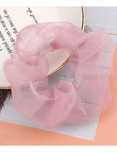 H769 Lilac Tulle Hair Scrunchie - Iris Fashion Jewelry