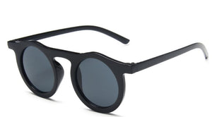 S466 Black Frame Round Lens Sunglasses - Iris Fashion Jewelry