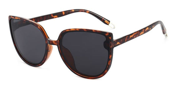 S84 Leopard Print Round Frame Sunglasses - Iris Fashion Jewelry