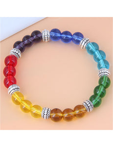 B427 Multi Color Bead Bracelet - Iris Fashion Jewelry