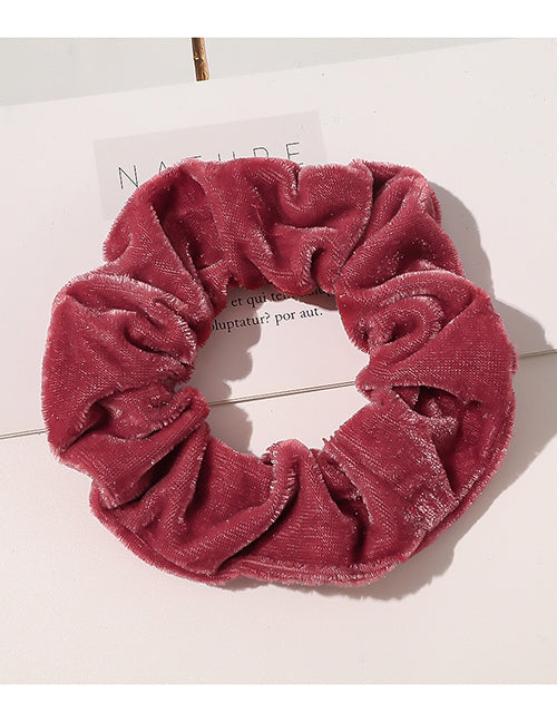 H452 Rose Velvet Hair Scrunchie - Iris Fashion Jewelry