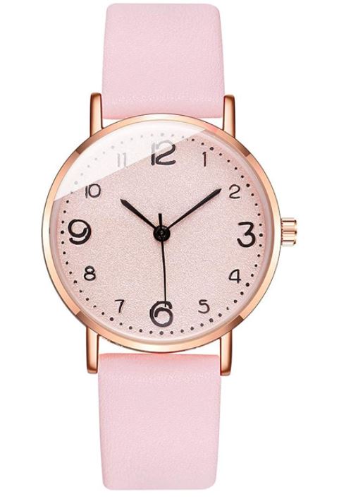 W383 Pale Pink Trendy Quartz Watch - Iris Fashion Jewelry