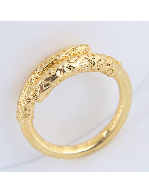 TR58 Gold Filigree Design Toe Ring - Iris Fashion Jewelry