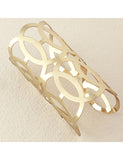 B1142 Gold Long Cuff Bracelet - Iris Fashion Jewelry