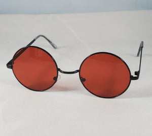 S437 Black Metal Frame Red Lens Fashion Sunglasses - Iris Fashion Jewelry