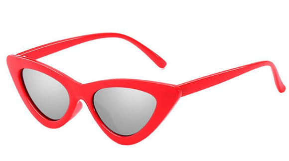 S144 Red Frame Reflective Lens Fashion Sunglasses - Iris Fashion Jewelry