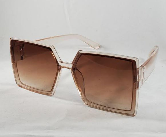 S56 Light Brown Square Frame Fashion Sunglasses - Iris Fashion Jewelry