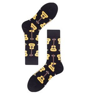 SF487 Black Guitar Socks - Iris Fashion Jewelry