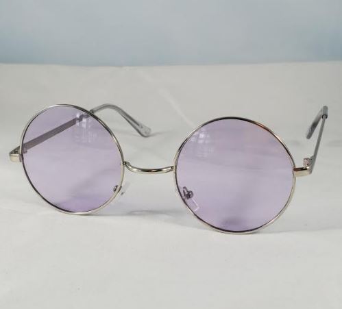 S438 Silver Metal Frame Lavender Lens Fashion Sunglasses - Iris Fashion Jewelry