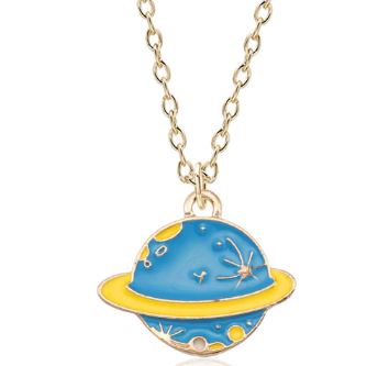 L504 Gold Planet Necklace - Iris Fashion Jewelry