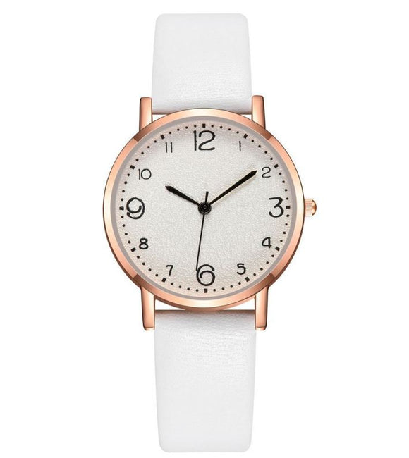 W381 White Trendy Quartz Watch - Iris Fashion Jewelry