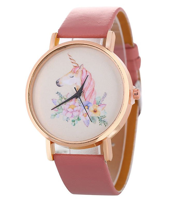W502 Mauve Unicorn Collection Quartz Watch - Iris Fashion Jewelry