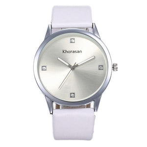 W244 Silver White Band Quartz Watch - Iris Fashion Jewelry