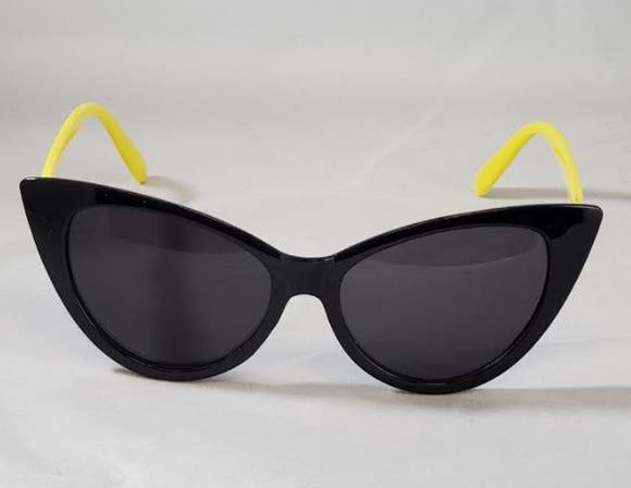S162 Black & Yellow Frame Fashion Sunglasses - Iris Fashion Jewelry