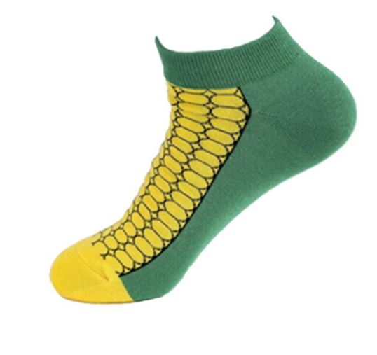 SF1178 Green Corn Cob Low Cut Socks - Iris Fashion Jewelry