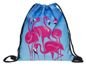 G52 Flamingo Drawstring Bag - Iris Fashion Jewelry