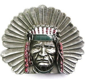 BU242 Native American Belt Buckle - Iris Fashion Jewelry