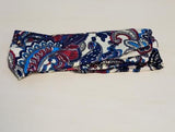 H605 Beige Paisley Design Cross Knotted Head Band - Iris Fashion Jewelry