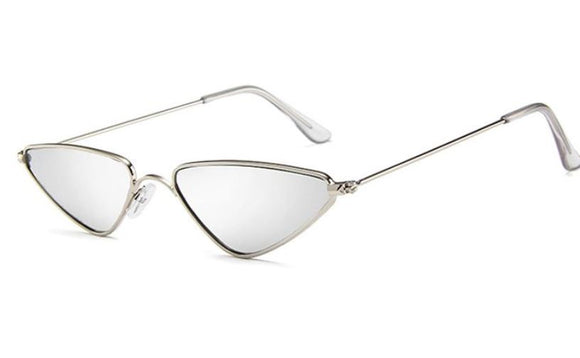 S128 Silver Metal Frame Reflective Lens Sunglasses - Iris Fashion Jewelry