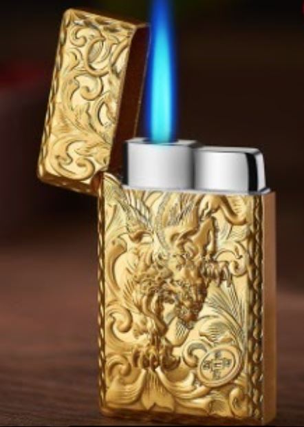 LT13 Gold Dragon Lighter - Iris Fashion Jewelry
