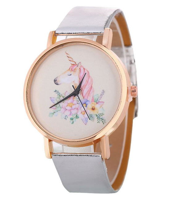 W494 Silver Unicorn Collection Quartz Watch - Iris Fashion Jewelry