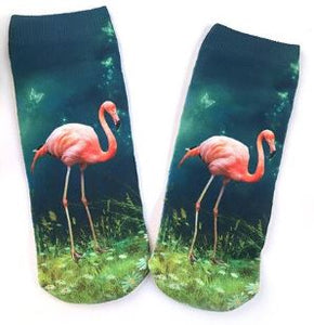 SF389 Teal Blue Flamingo Socks - Iris Fashion Jewelry