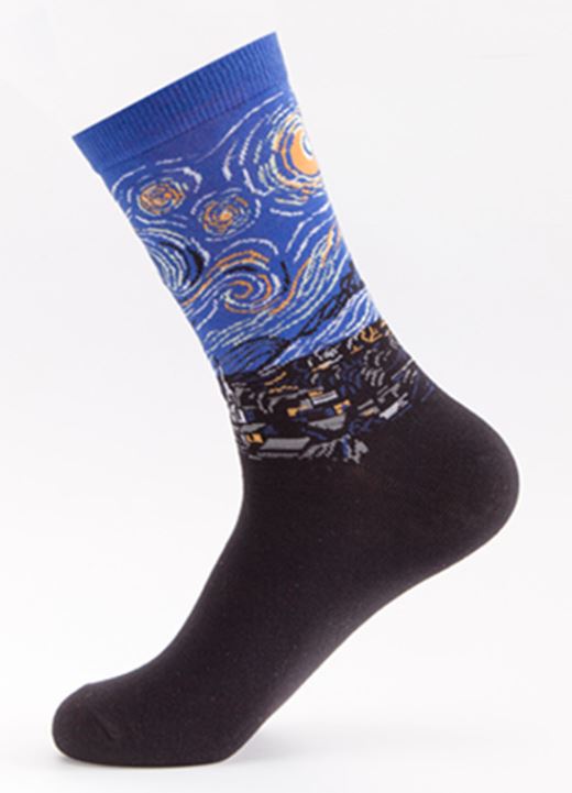 SF36 Starry Night Crew Socks - Iris Fashion Jewelry