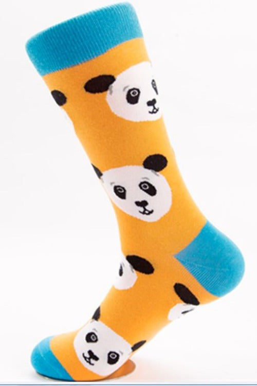 SF97 Golden Panda Crew Socks - Iris Fashion Jewelry