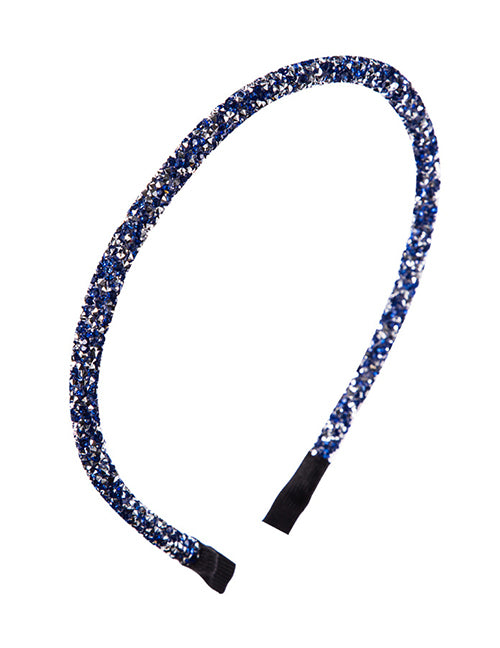 H197 Blue Rhinestone Head Band - Iris Fashion Jewelry