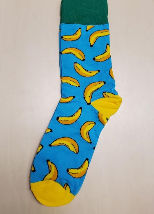 SF431 Light Blue Banana Socks - Iris Fashion Jewelry